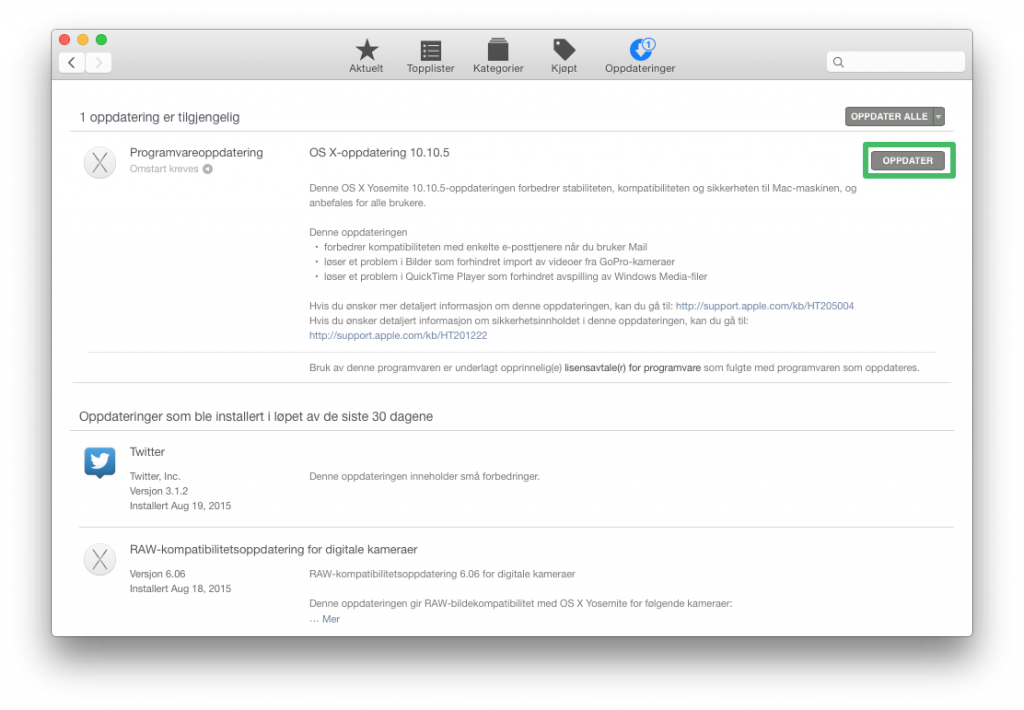 OS X 10.10.5