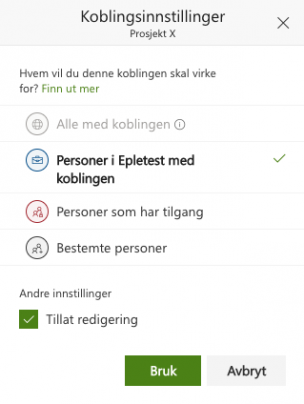 deling sharepoint